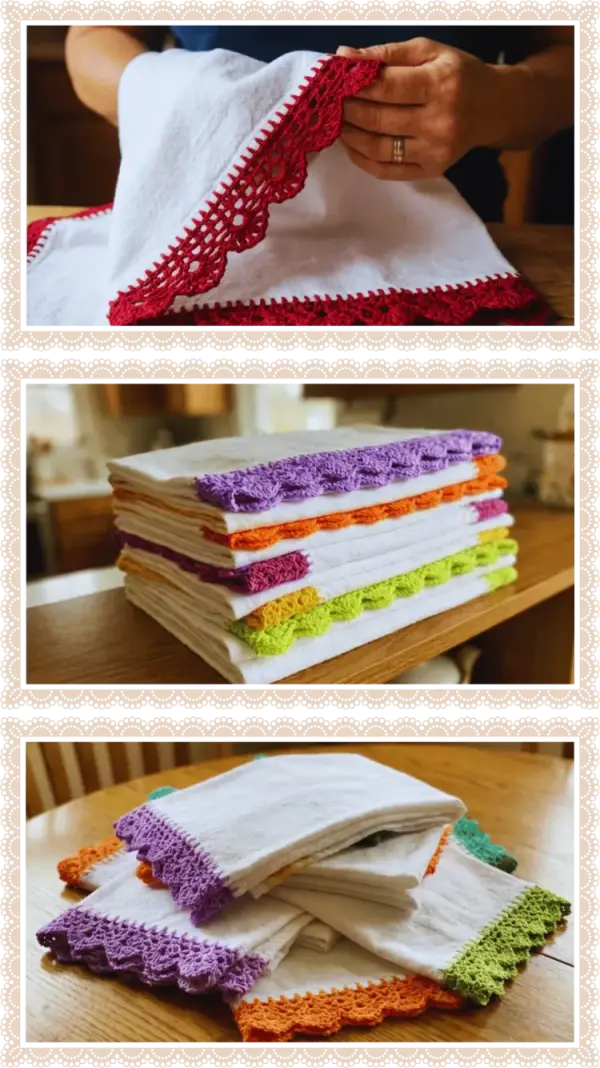 Panos de prato bordados